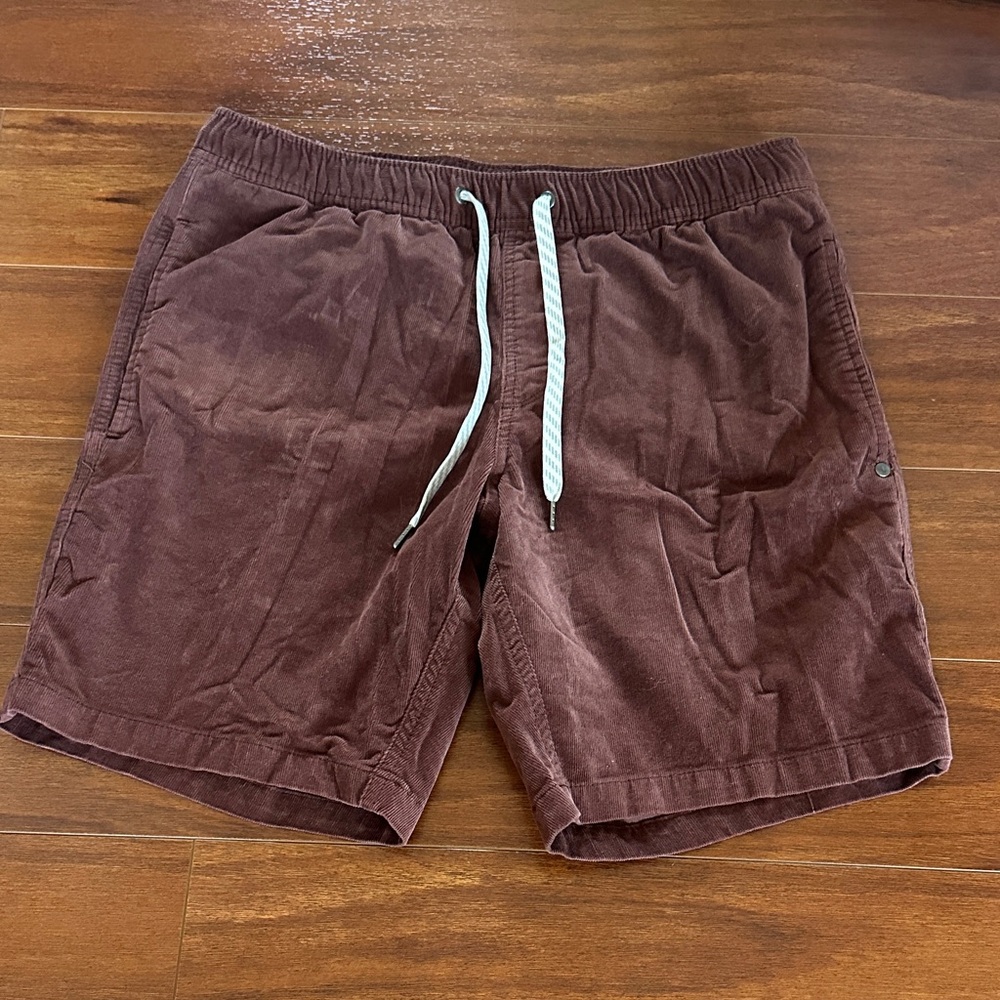 Vuori Men's Chocolate Brown Athletic Shorts
